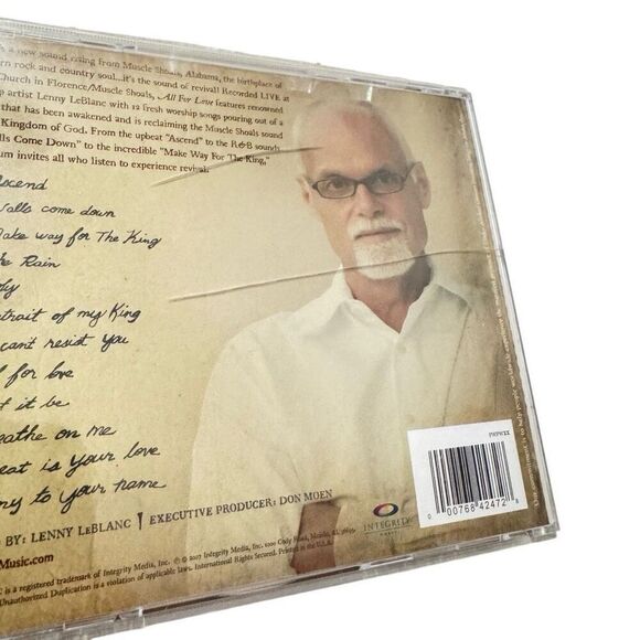 All For Love by Lenny LeBlanc ( CD, 2007-08-28 - Integrity Music ) - Picture 4 of 7